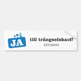 Bildekal - Ja till trängselskatt バンパーステッカー