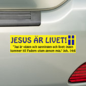 Bildekal, Sverige, Jesus är Livet. バンパーステッカー (車上)