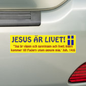 Bildekal, Sverige, Jesus är Livet. バンパーステッカー (車上)