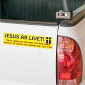 Bildekal, Sverige, Jesus är Livet. バンパーステッカー (トラック上)