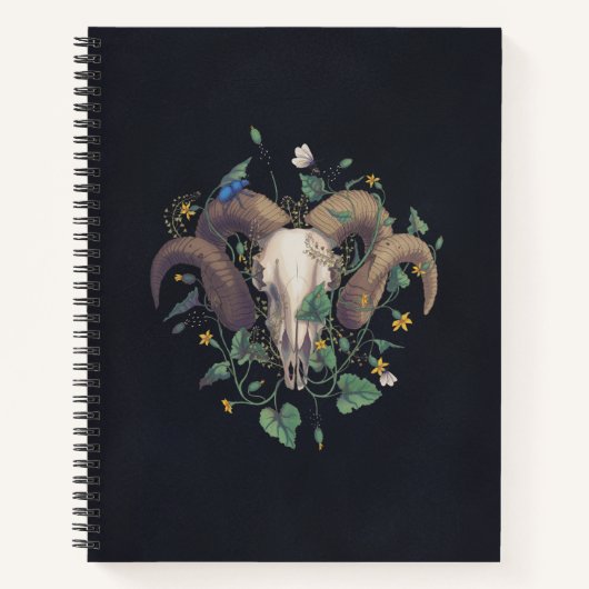 Bildserie Leben Und Tod: Schafschedel ノートブック (正面)