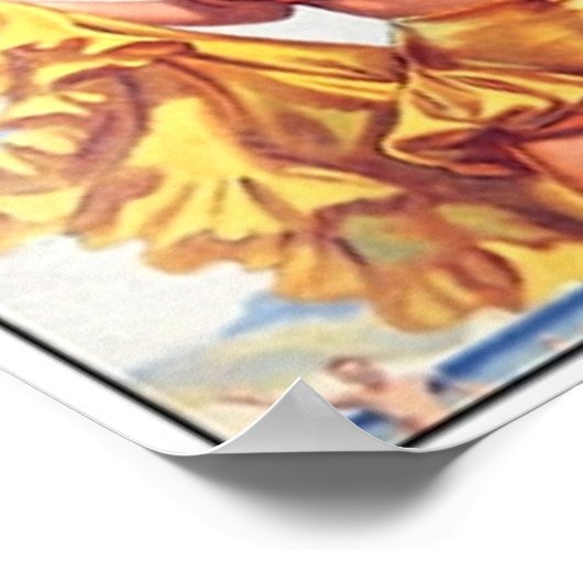 Bile Beans – 水着の女性Ad ポスター (角)