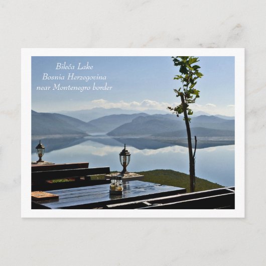 Bilechea湖,ボスニア・ヘルツェゴビナnr.モンテンゲグロボルド ポストカード (正面)