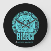 Bileci Logo ラージ壁時計 (正面)