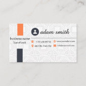 Bilingual English and Spanish Business Cards 名刺 (裏面)