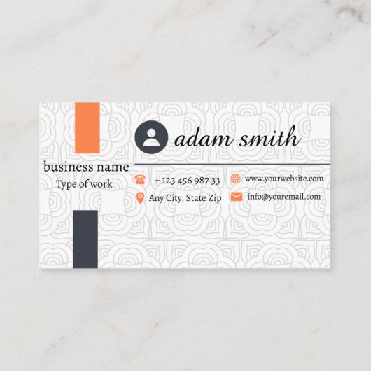 Bilingual English and Spanish Business Cards 名刺 (裏面)