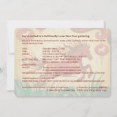 Bilingual Fire Horse Lunar New Year Party Invite 招待状 (裏面)