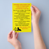Bilingual Safety Flyer “Children Die in Hot Cars" チラシ (ハンドル)