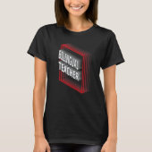 Bilingual Teacher Job Title Appreciation Retro Tシャツ (正面)