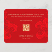 Bilingual Vietnamese English Red Wedding Thiep Moi (裏面)