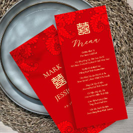 Bilingual Vietnamese English Wedding Menu メニュー