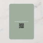 Bilingual Vietnamese Wedding Peony サンキューカード (裏面)