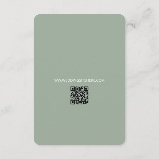 Bilingual Vietnamese Wedding Peony サンキューカード (裏面)