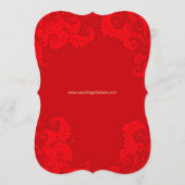 Bilingual Vietnamese Wedding Red Thank You Card サンキューカード (裏面)