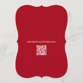Bilingual Vietnamese Wedding Red Thank You Card サンキューカード (裏面)