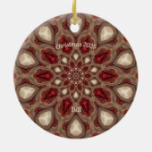 BILL ～赤パーソナライズされたとタンクリスマス2025 セラミックオーナメント (裏面)