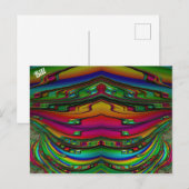 BILL～3Dフラクタルデザインパター数々のン～カラー ポストカード (正面/裏面)