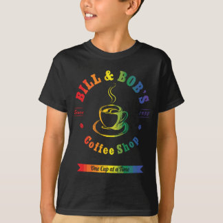 Bill and BobsコーヒーショップLGBTオウムSober Recovery G Tシャツ