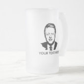 Bill Clintonのギア フロストグラスビールジョッキ (正面右)