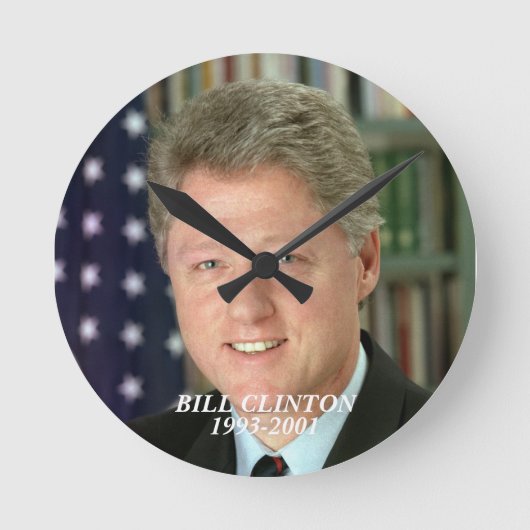 Bill Clintonの時計 ラウンド壁時計 (正面)