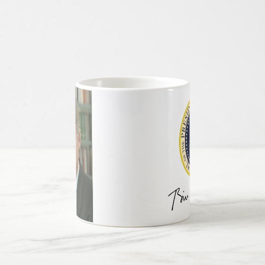 Bill Clinton大統領の署名のマグ コーヒーマグカップ (中央)