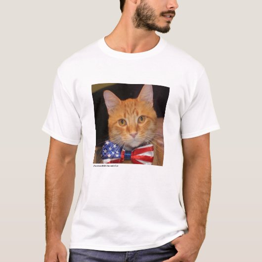 Bill Clinton大統領猫のクラシックなイメージのティー! Tシャツ (正面)