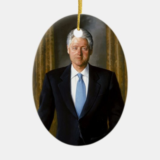 Bill Clinton米国の大統領 セラミックオーナメント (正面)