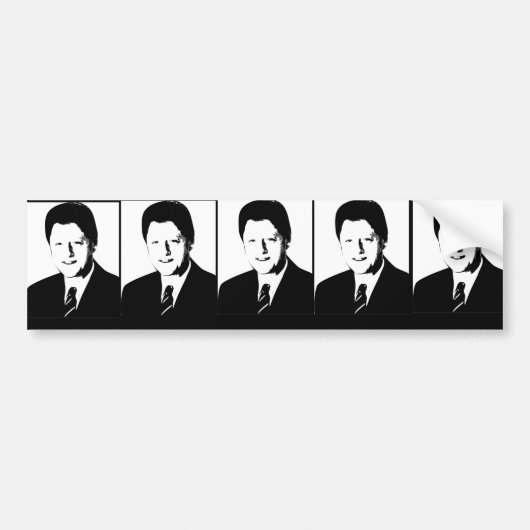 、Bill Clinton米国の第42大統領 バンパーステッカー (正面)