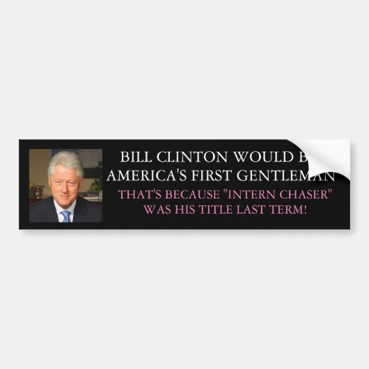 BILL CLINTON バンパーステッカー (正面)