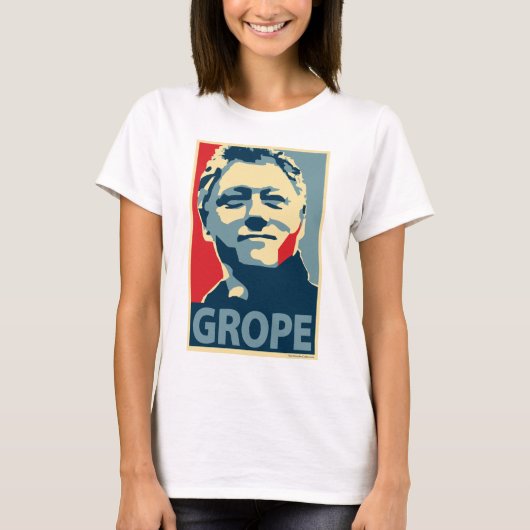 Bill Clinton -模索: OHPの女性上 Tシャツ (正面)