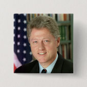 Bill Clinton 缶バッジ (正面)
