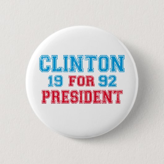 Bill Clinton 1992年 缶バッジ (正面)