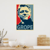 Bill Clinton - Grope: OHPポスター ポスター (キッチン)