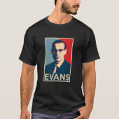 Bill Evans Hope Poster Sizes of Jazz History Tシャツ (正面)