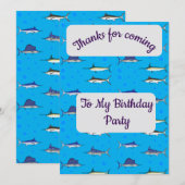 Bill Fishサンキューカード 招待状 (正面/裏面)
