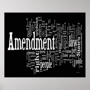 BILL OF RIGHTS Wordクラウド ポスター