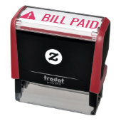 "BILL PAID" & Alertアイコンのラバースタンプ セルフインキングスタンプ (商品)