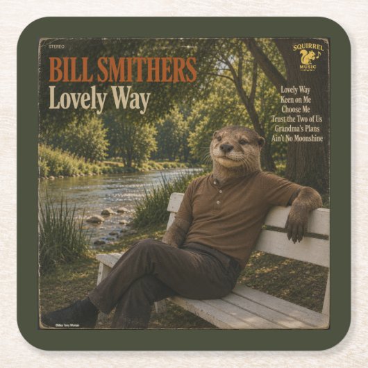 Bill Smithers: パロディ スクエアペーパーコースター (正面)
