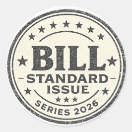 Bill Standard Issue Series 2026 ラウンドステッカー ラウンドシール
