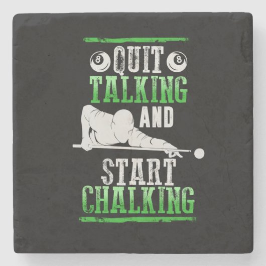 Billardのスタイル ストーンコースター (正面)