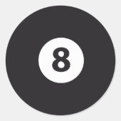 Billard 8 ラウンドシール (正面)