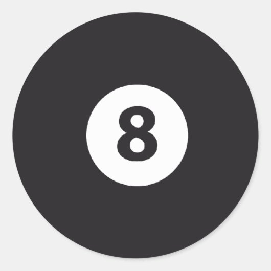 Billard 8 ラウンドシール (正面)