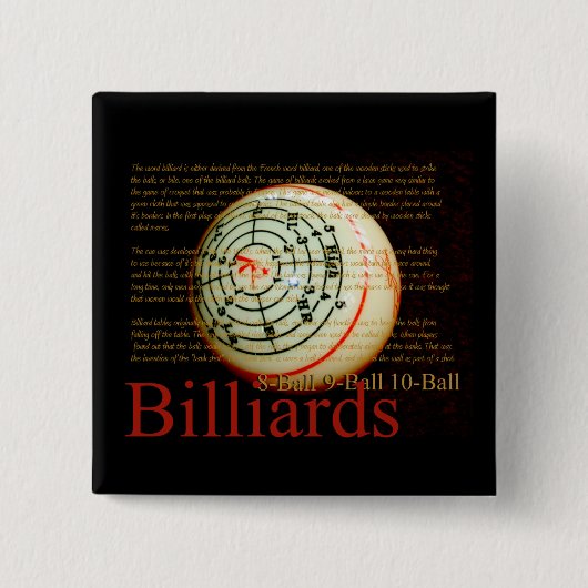 Billards 缶バッジ (正面)