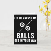 Billards Pool Players Snooker Cue知らせもしM カード (黄色い花)