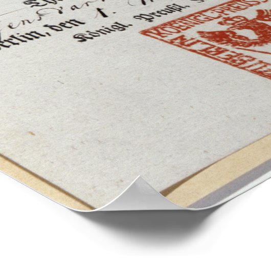 Billeting voucher, 1759 ポスター (角)