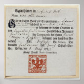 Billeting voucher, 1759 ポスター (正面)