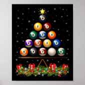Billiard Ball Christmas Tree Lights Ol Billiards X ポスター (正面)