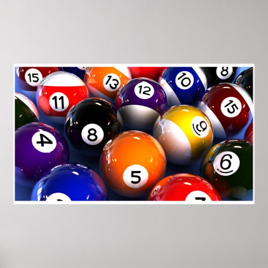 Billiard Ball Wall ポスター (正面)