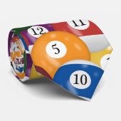 Billiard Balls Background ネクタイ (ロール)