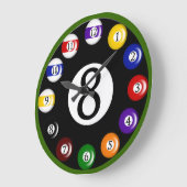Billiard Balls Wall Clock ラージ壁時計 (傾斜)